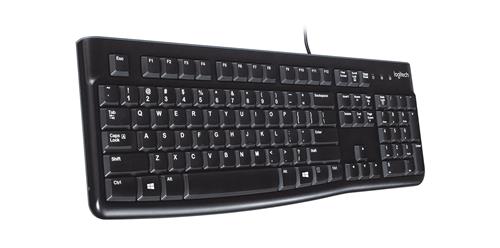 Logitech K120 Corded Keyboard tastiera Universale USB QWERTY Spagnolo Nero