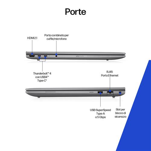 HP ZBook 8 G1i Wolf Pro Security Edition Intel Core Ultra 9 285H Workstation mobile 40,6 cm (16