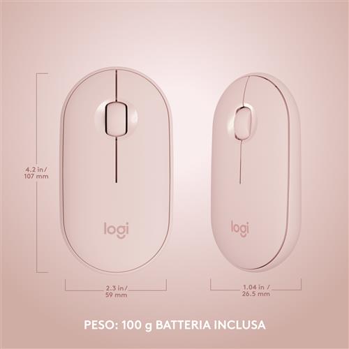 Logitech MK470 Slim Combo tastiera Mouse incluso Ufficio RF Wireless QWERTY Italiano Rosa