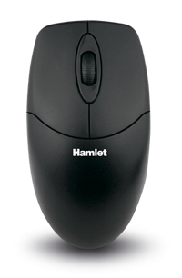 Hamlet Topo usb mouse ottico a 1000dpi 2 tasti e scroll