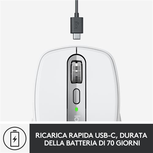 Logitech MX Anywhere 3 f/ Mac mouse Ufficio Mano destra Laser