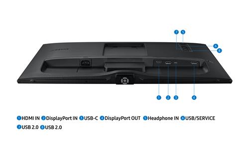 Samsung S60UA Monitor PC 61 cm (24) 2560 x 1440 Pixel Quad HD LCD Nero