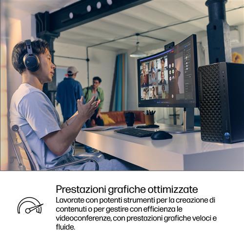 HP EliteDesk 8 Tower G1i AI Wolf Pro Security Edition Intel Core Ultra 5 235 16 GB DDR5-SDRAM 512 GB SSD Windows 11 Pro PC AI PC Nero