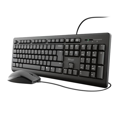 Trust 23971 tastiera Mouse incluso Ufficio USB QWERTY Italiano Nero