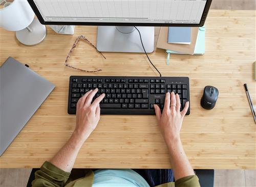 Trust TM-201 mouse Ufficio Mano destra RF Wireless Ottico 1600 DPI