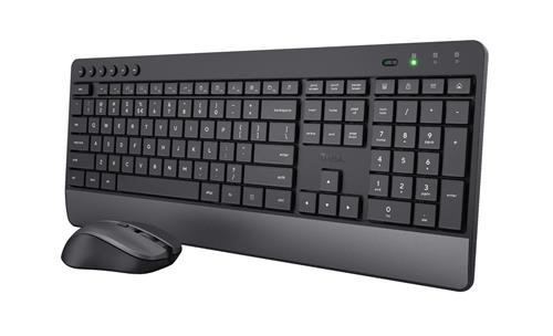 Trust Trezo tastiera Mouse incluso Universale RF Wireless QWERTY Italiano Nero