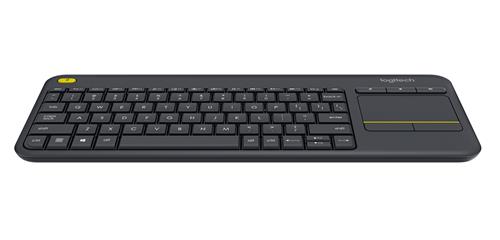 Logitech K400 Plus Tv tastiera Casa RF Wireless QWERTY Spagnolo Nero