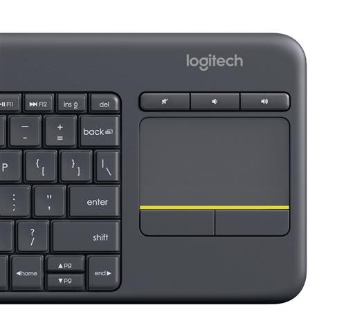 Logitech K400 Plus Tv tastiera Casa RF Wireless QWERTY Spagnolo Nero