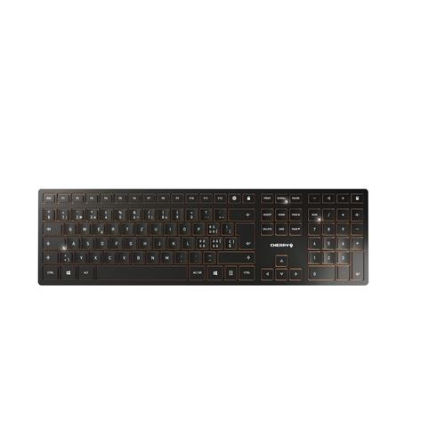 CHERRY DW 9100 SLIM tastiera Mouse incluso Universale RF senza fili + Bluetooth QWERTZ Svizzere Nero