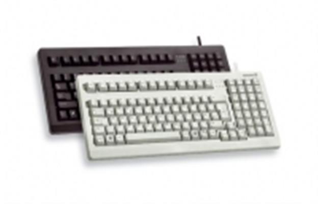 CHERRY 19 compact PC keyboard G80-1800 FR tastiera USB + PS/2 QWERTY Grigio