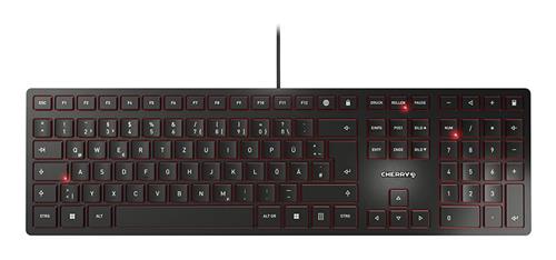 CHERRY KC 6000 Slim tastiera Universale USB QWERTZ Tedesco Nero