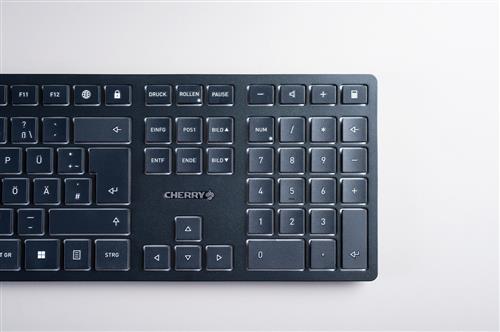 CHERRY KW 9100 SLIM tastiera Universale RF senza fili + Bluetooth QWERTY Inglese Nero