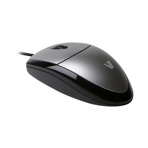 V7 MV3000010-5EC mouse Ufficio USB tipo A Ottico 1000 DPI