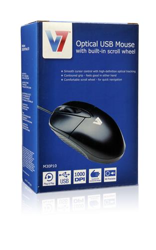 V7 M30P10-7E mouse Ufficio Ambidestro USB tipo A 1000 DPI