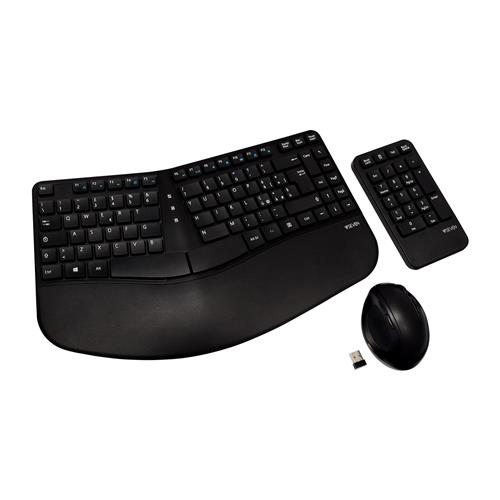 V7 CKW400IT tastiera Mouse incluso Ufficio RF Wireless Italiano Nero
