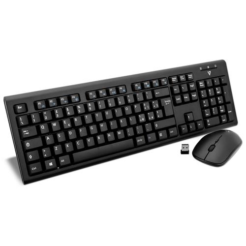 V7 CKW200 tastiera Mouse incluso Universale RF Wireless QWERTY Italiano Nero