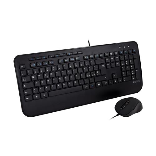 V7 CKU300IT tastiera Mouse incluso Casa QWERTY Italiano Nero