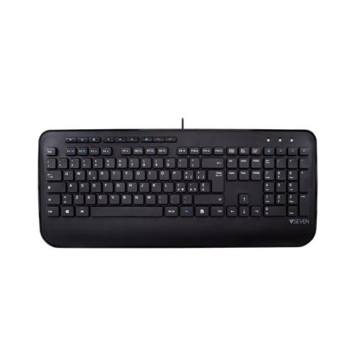 V7 KU300IT tastiera Casa QWERTY Italiano Nero