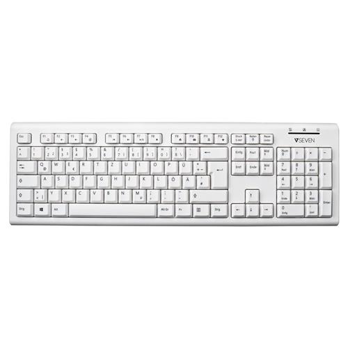 V7 KU200IT-WHT tastiera Universale USB + PS/2 QWERTY
