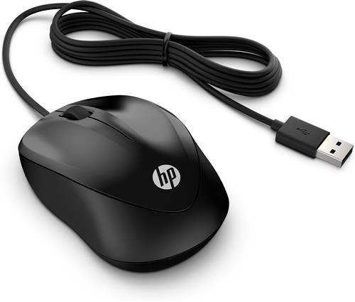 HP Wired 1000 mouse Ambidestro USB tipo A 1200 DPI