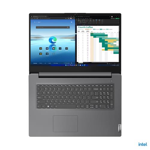 Lenovo V V17 Intel Core i7 i7-1355U Computer portatile 43,9 cm (17.3) Full HD 16 GB DDR4-SDRAM 512 GB SSD Wi-Fi 6 (802.11ax) Windows 11 Pro Grigio