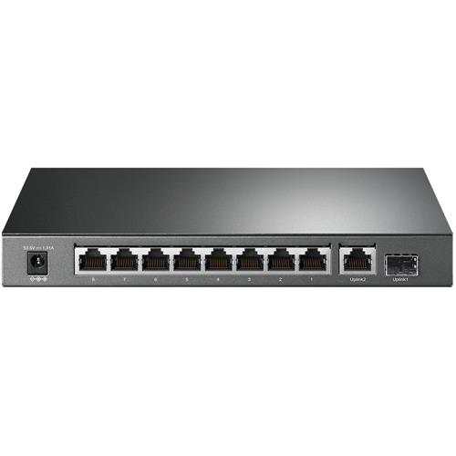 10-PORT 1G POE+ SWITCH 63W POE POWER STEEL CASE