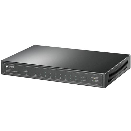 10-PORT 1G POE+ SWITCH 63W POE POWER STEEL CASE
