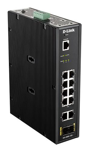 12-PORT L2 INDUSTRIAL SWITCH SMART MANAGED GIGABIT POE