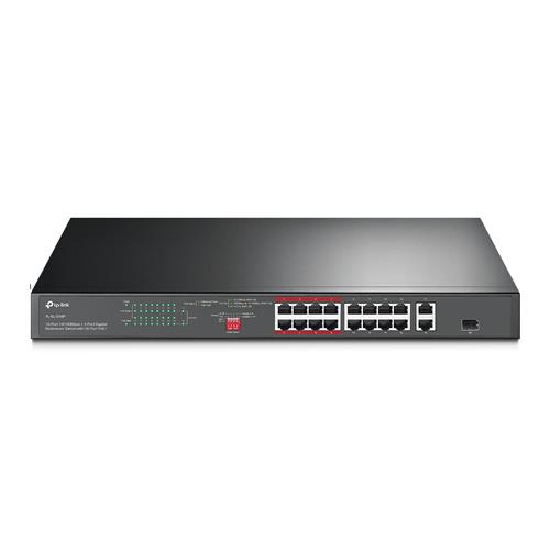 16-PORT 10/100MBPS + 2-PORT GIGABIT RACKMOUNT SWITCH