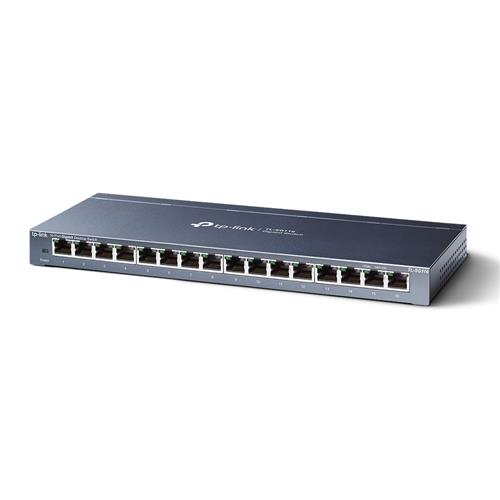 16-PORT GIGABIT DESKTOP SWITCH 16 GIGABIT RJ45 PORTS STEEL CASE