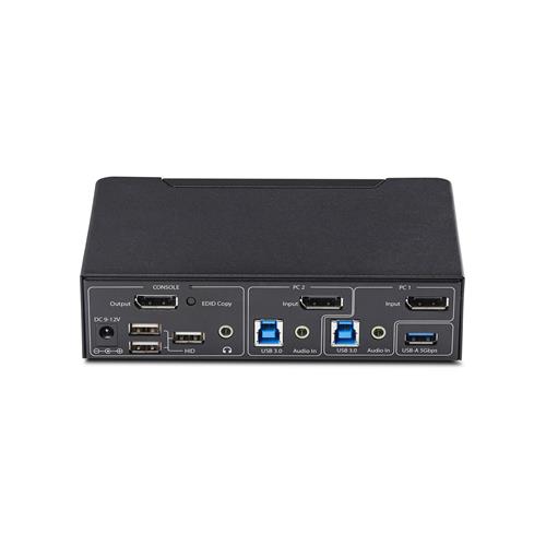 2-PORT DISPLAYPORT KVM SWITCH 4K 60HZ USB 3.0 EDID MANAGEMENT
