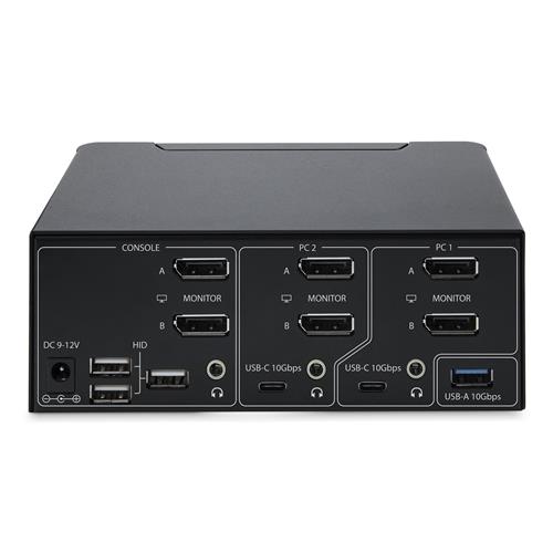 2-PORT DP 1.4 KVM SWITCH - DUAL-MONITOR DISPLAYPORT KVM