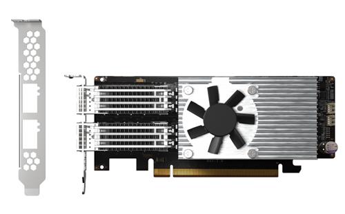 2PORT QSFP28 100GBE NW EXP CARD LOWPROFILE FORMFACT PCIEGEN4X16