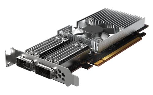 2PORT QSFP28 100GBE NW EXP CARD LOWPROFILE FORMFACT PCIEGEN4X16