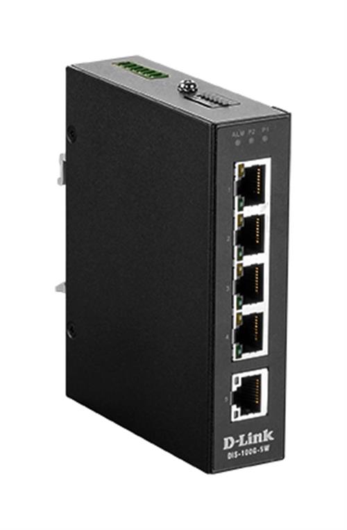 5 PORT UNMANAGED SWITCH WITH 5X10/100/1000BASET(X) PORTS