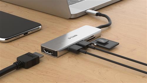 5-IN-1 USB-C HUB WITH HDMI AND SD/MICROSD CARD READER
