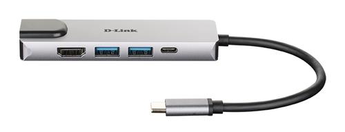 5-IN-1 USB-C HUB WITH HDMI ETHERNET AND POWER DELIVERY