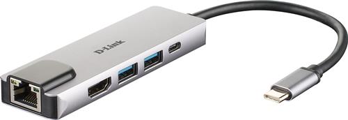 5-IN-1 USB-C HUB WITH HDMI ETHERNET AND POWER DELIVERY