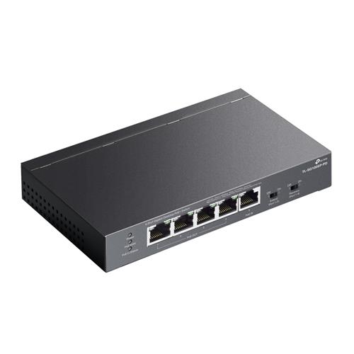 5-PORT GIGABIT DESKTOP SWITCH WITH 1-PORT POE++ IN AND 4-PORT