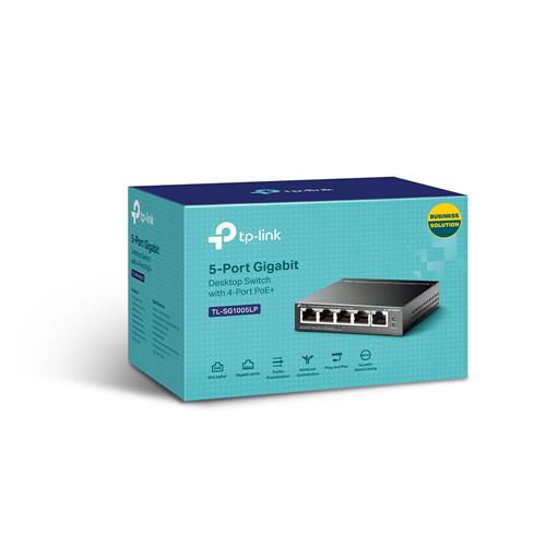 5-PORT GIGABIT DESKTOP SWITCH WITH 4-PORT POE+