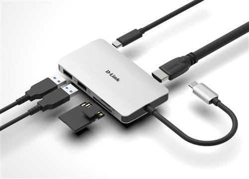 6-IN-1 USB-C HUB WITH HDMI CARD READER/POWER DELIVERY