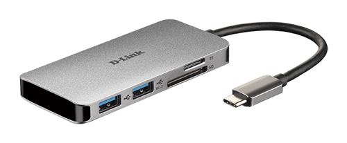 6-IN-1 USB-C HUB WITH HDMI CARD READER/POWER DELIVERY