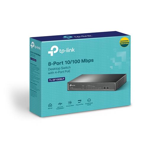 8-PORT 10/100 MBPS DESKTOP SWITCH WITH 4-PORT POE