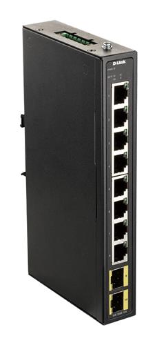 8-PORT GB INDUSTRIAL SWITCH INCL. 2 X 100/1000M SFP
