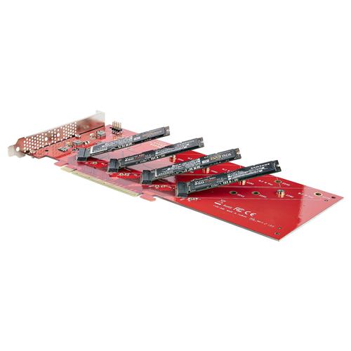 ADATTATORE PCI EXPRESS M.2 NVME - PCIE A QUATTRO SSD M.2