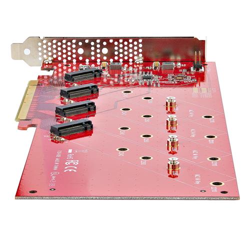 ADATTATORE PCI EXPRESS M.2 NVME - PCIE A QUATTRO SSD M.2