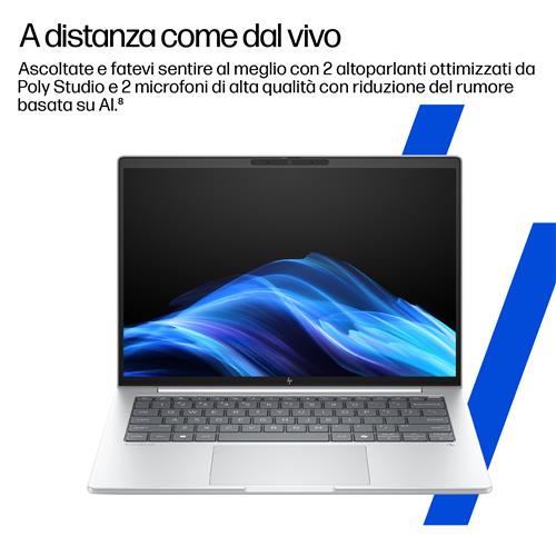 HP EliteBook 8 G1i Notebook Next Gen AI Wolf Pro Security Edition Copilot+ PC Intel Core Ultra 7 256V Computer portatile 35,6 cm (14