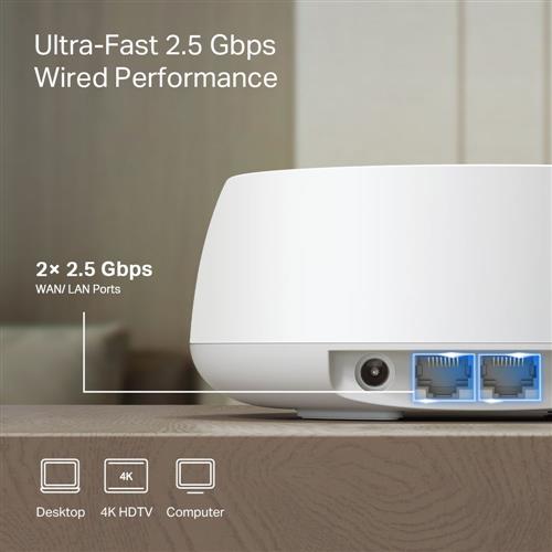 BE3600 WHOLE HOME MESH WI-FI 7 SYSTEM SPEED: 688 MBPS AT 2.4 GH