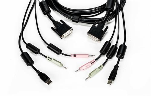 CABLEASSY1 DVI I 1 USB 2-AUDIO 6FT (SV220/SV240)