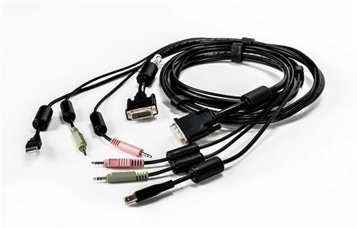 CABLEASSY1 DVI I 1 USB 2-AUDIO 6FT (SV220/SV240)